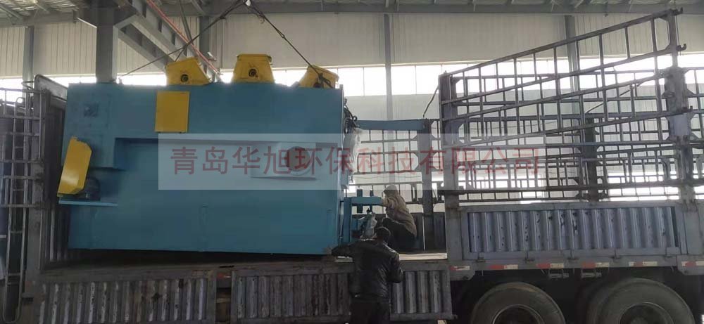 Q3710吊鉤式拋丸機(jī)裝車(chē)